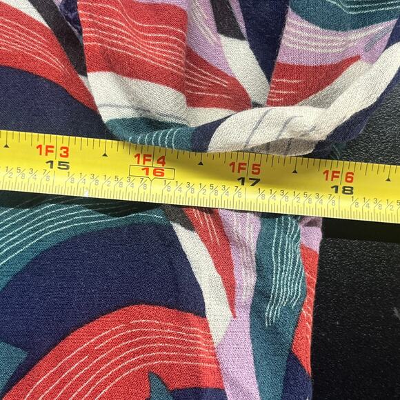 Maeve by Anthropologie Women's Cheyenne Peplum Abstract Print Blouse Size Small - Picture 5 of 6